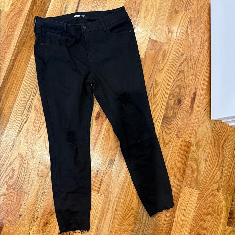 Old Navy Black Skinny Jeans Stretchy Fit